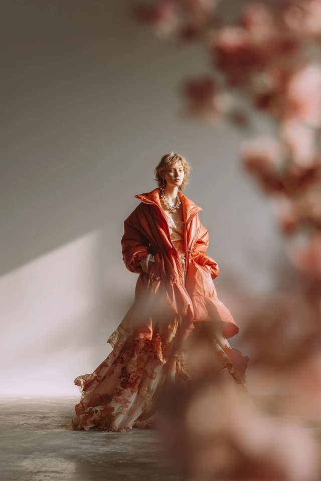 Romantic Puffer Coat Lookbook