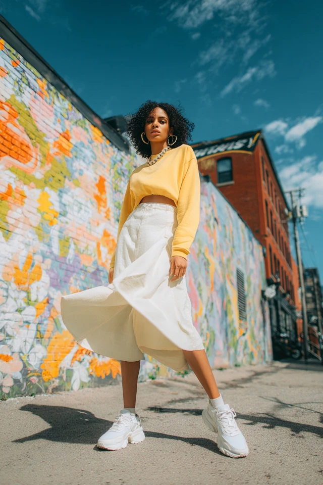 Athleisure Midi Skirt Lookbook
