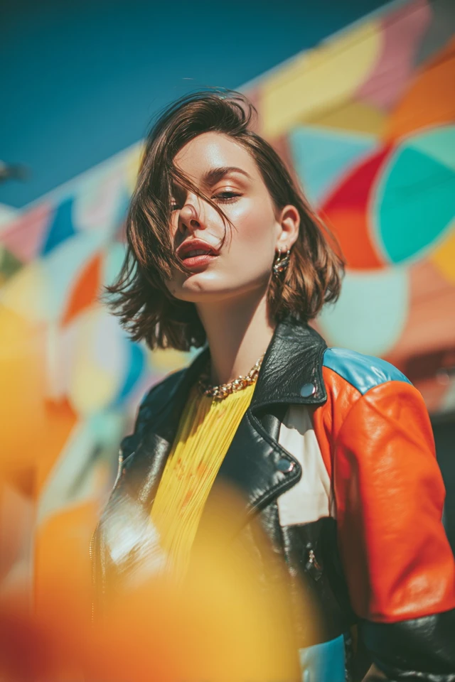 Palette Colorful Leather Jacket Dressing Guide