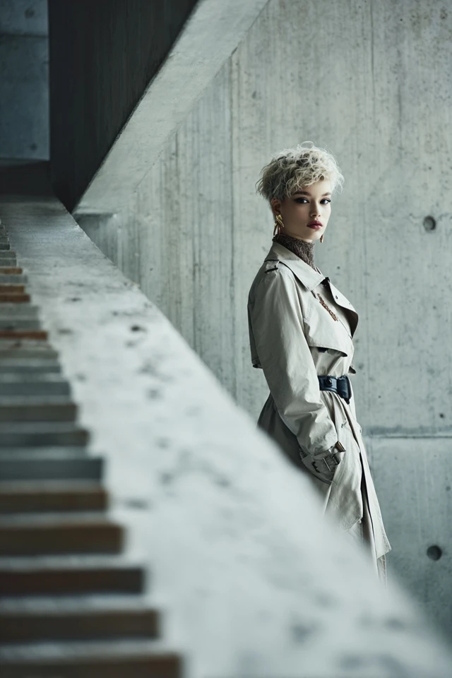 Edgy Trench Coat Basics