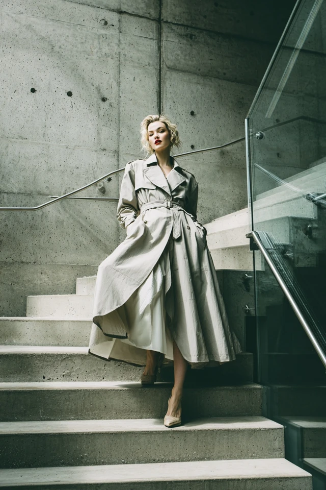 Basics Business Casual Trench Coat Weather Style