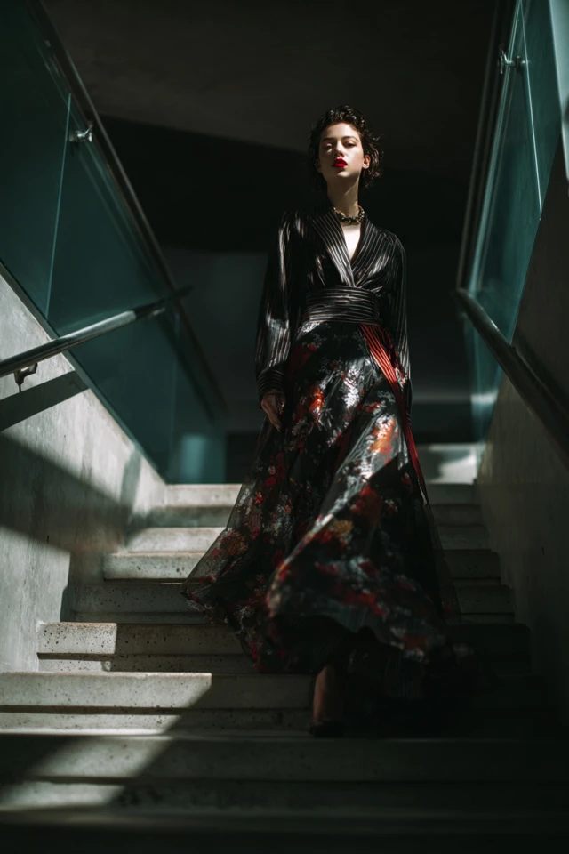 French Girl Floral Dress Lookbook