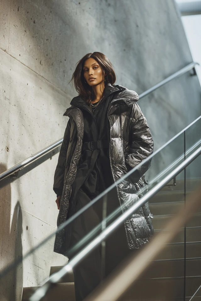 Essential It Girl Puffer Coat Wardrobe Basics