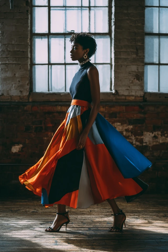 Layered Midi Skirt Lookbook