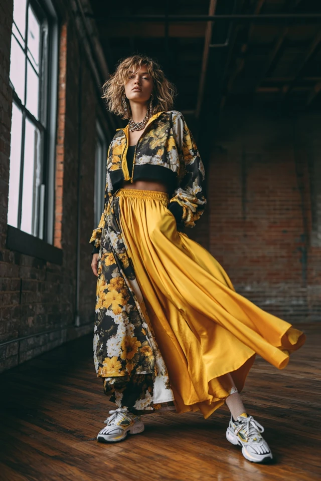 Athleisure Satin Skirt Effortless