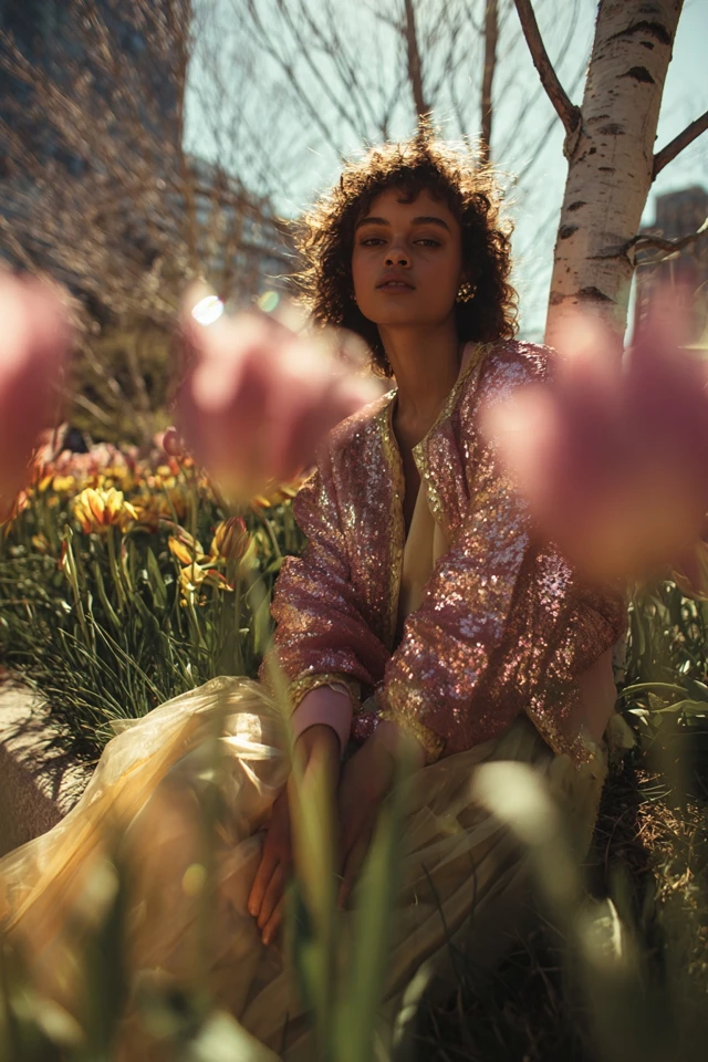 Spring Sequin Top Color Palette