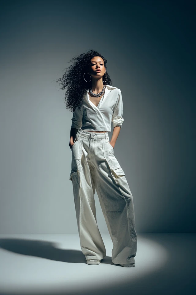 Vibes Layered High-Waist Jeans Color Palette