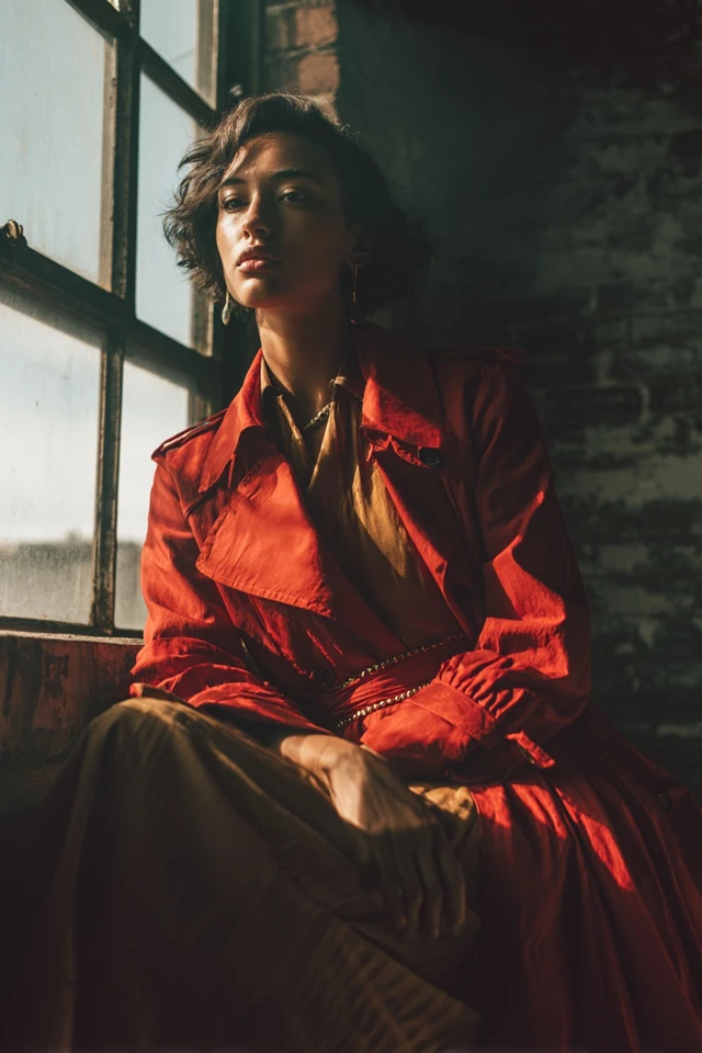 Retro Trench Coat Effortless