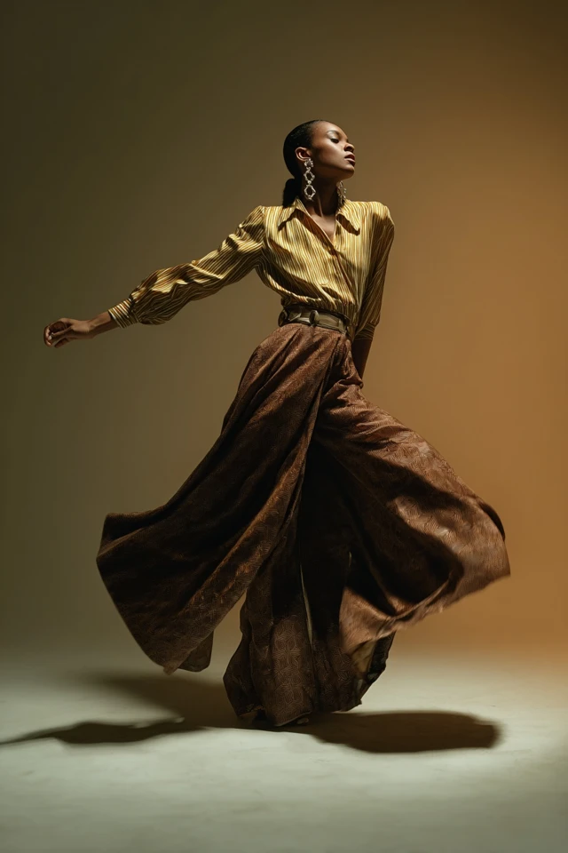 Styling Tips Vintage Wide-Leg Pants Outfit Ideas