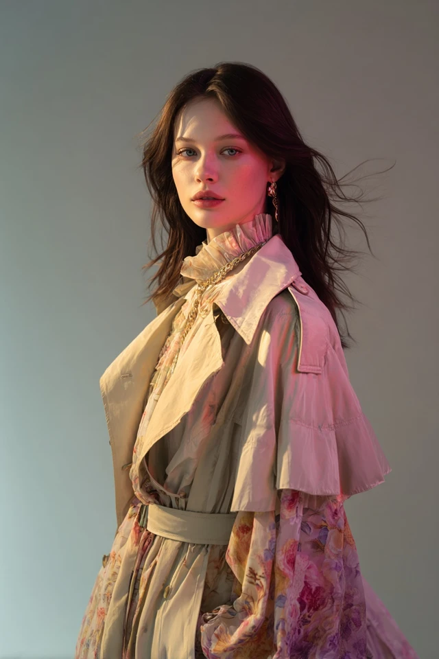 Basics Cottagecore Trench Coat Style and Fit