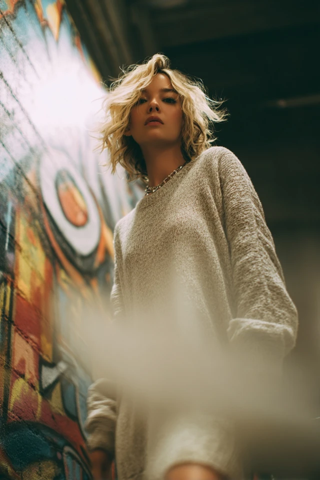 Neutral Knit Dress Essential