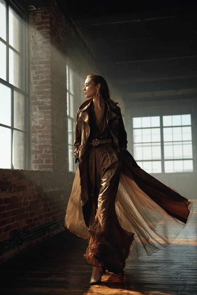 Feminine Trench Coat Vibes