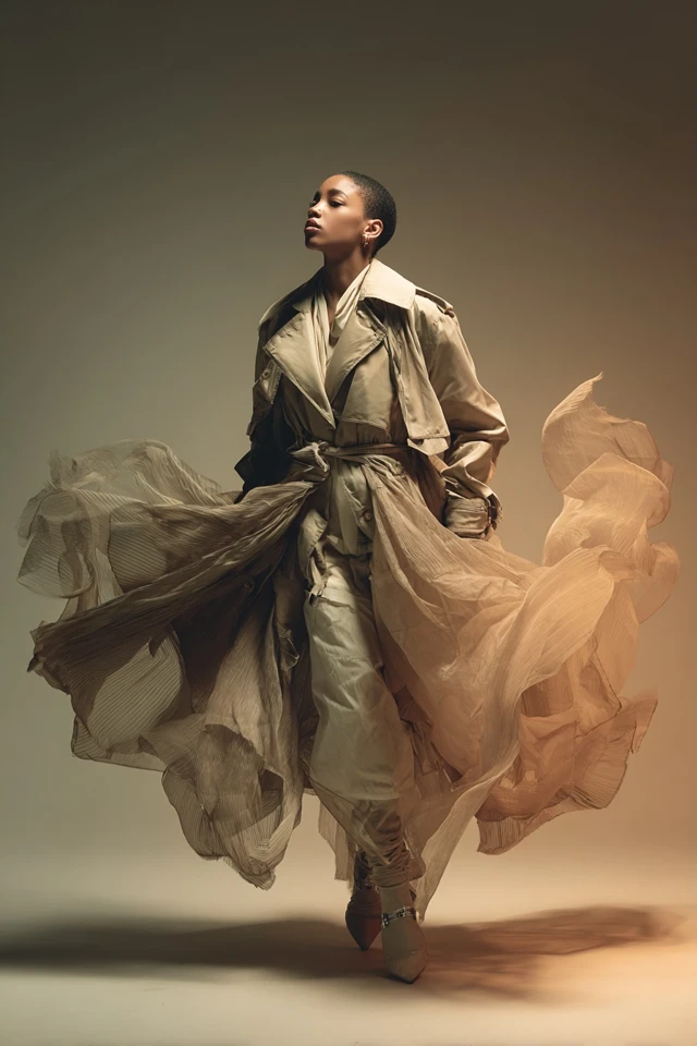 Neutral Trench Coat Statement