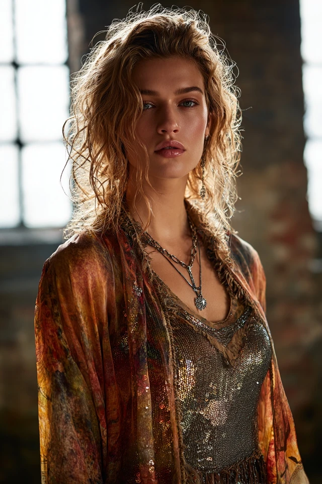Inspiration Boho Sequin Top Occasionwear