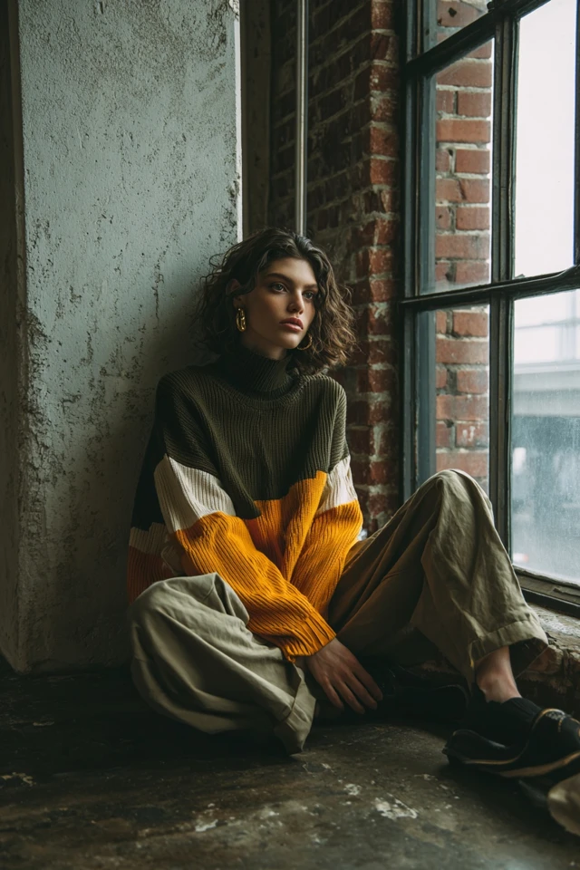 Palette Sporty Turtleneck Weather Style