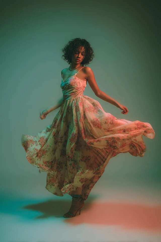 90s Floral Dress Vibes