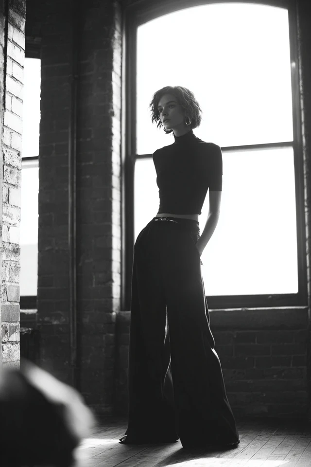 Sporty Wide-Leg Pants Essential