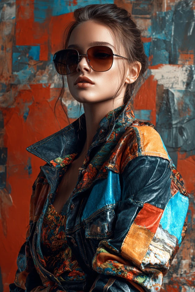 Boho Denim Leather Jackets