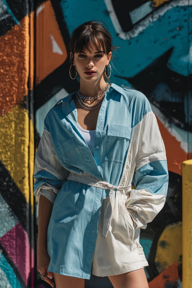 Basics Sporty Oversized Shirt Dressing Guide