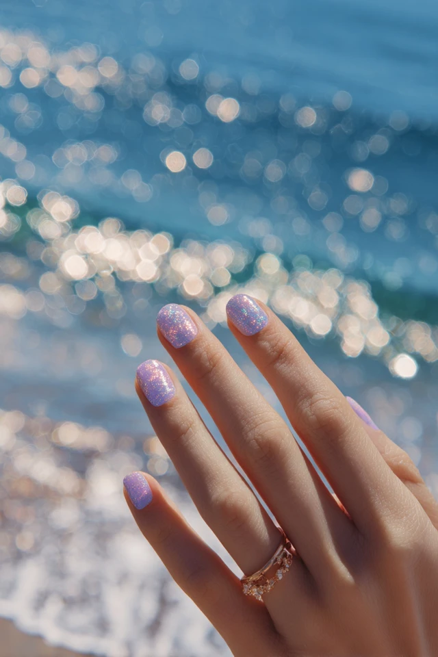 Purple Bloom Nails