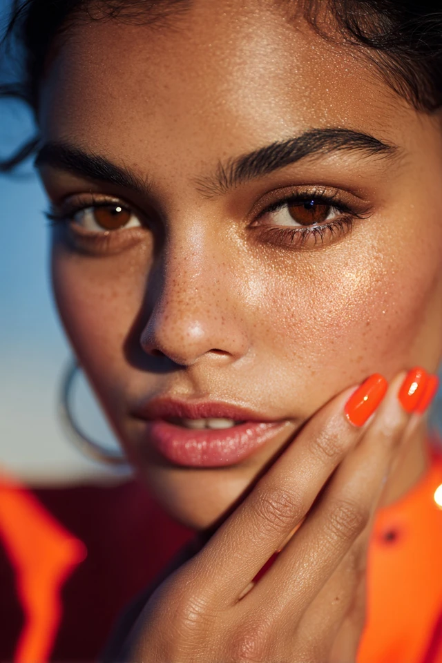 Orange Vibe Manicure