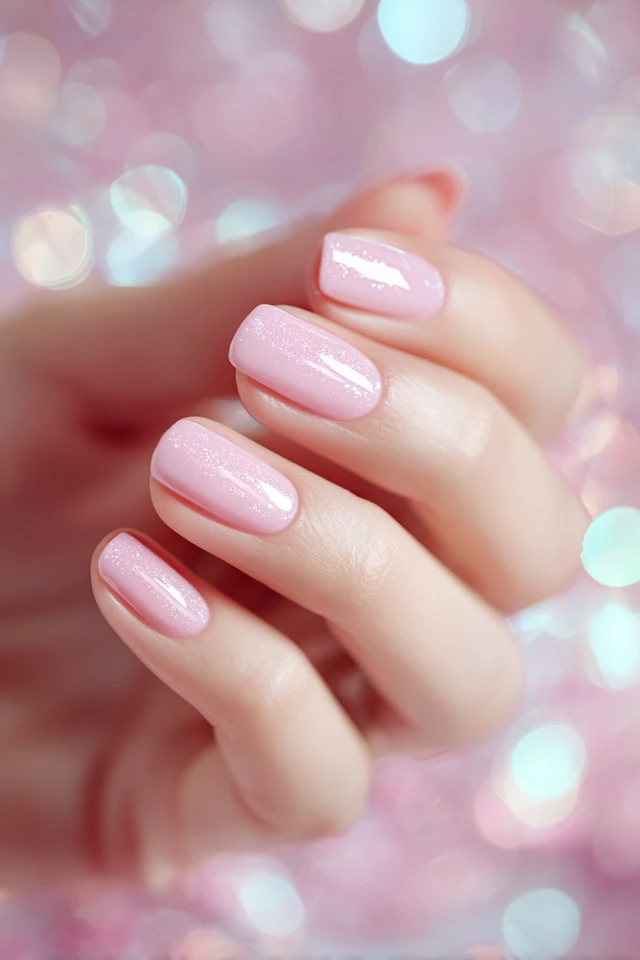 Pink Spark Manicure