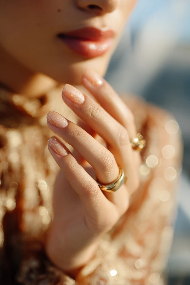 Gold Splash Mani