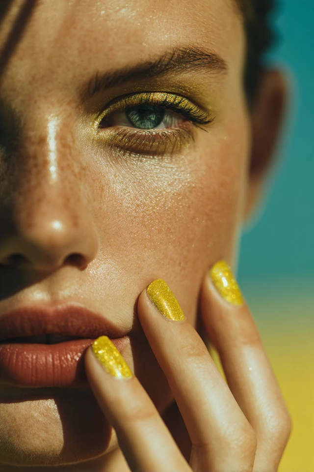 Yellow Fusion Manicure
