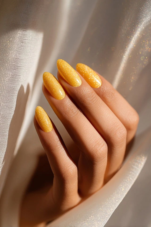 Yellow Splash Manicure
