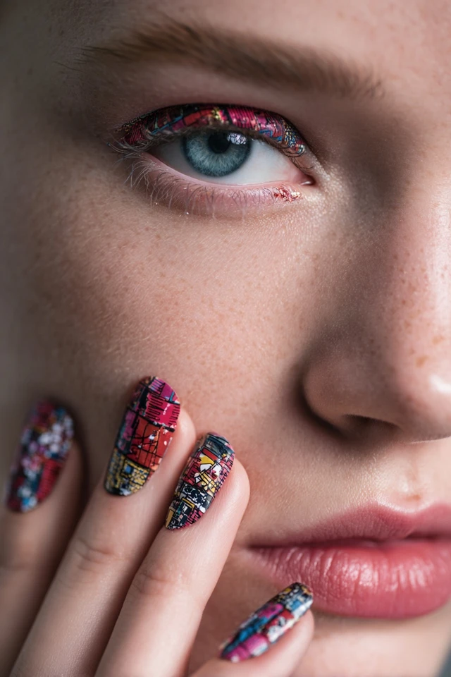 Artful Minimalist Design Nails