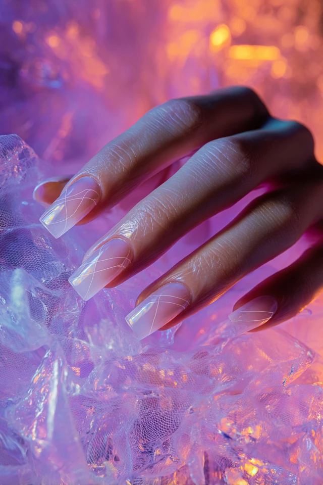 Polished Abstract Design Nails