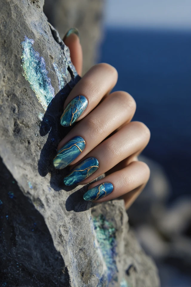 Layered Swirl Vision Nails