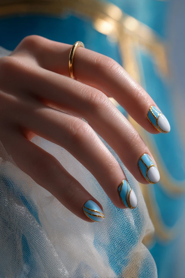 Eclectic Geometric Concept Nails