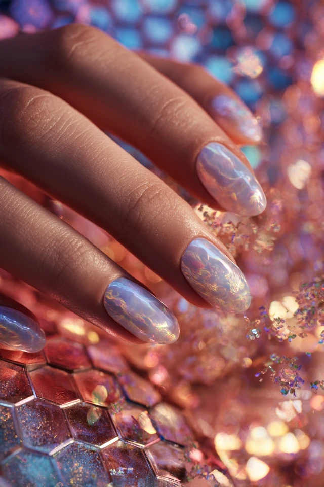 Radiant Minimalist Design Nails