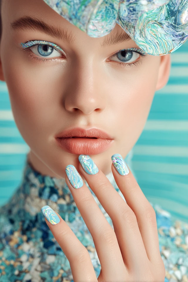 Fluid French Tip Statement Nails