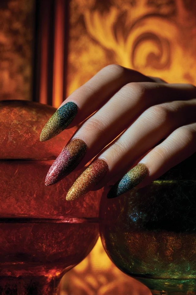 Layered Swirl Mani