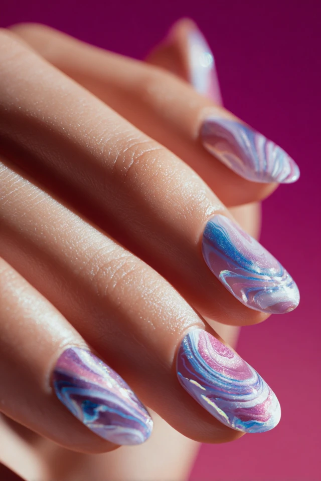 Captivating Marble Concept Nails
