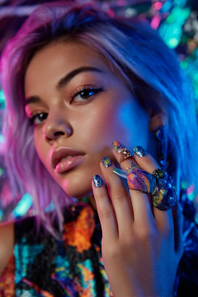 Tie-Dye Nails Inspiration