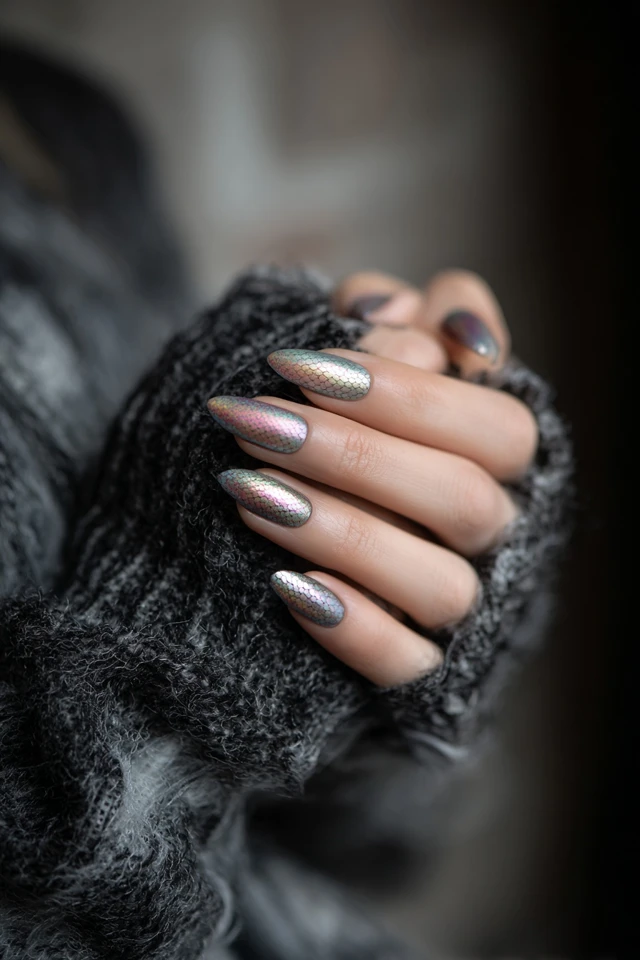 Dragon Scale Nails Inspiration