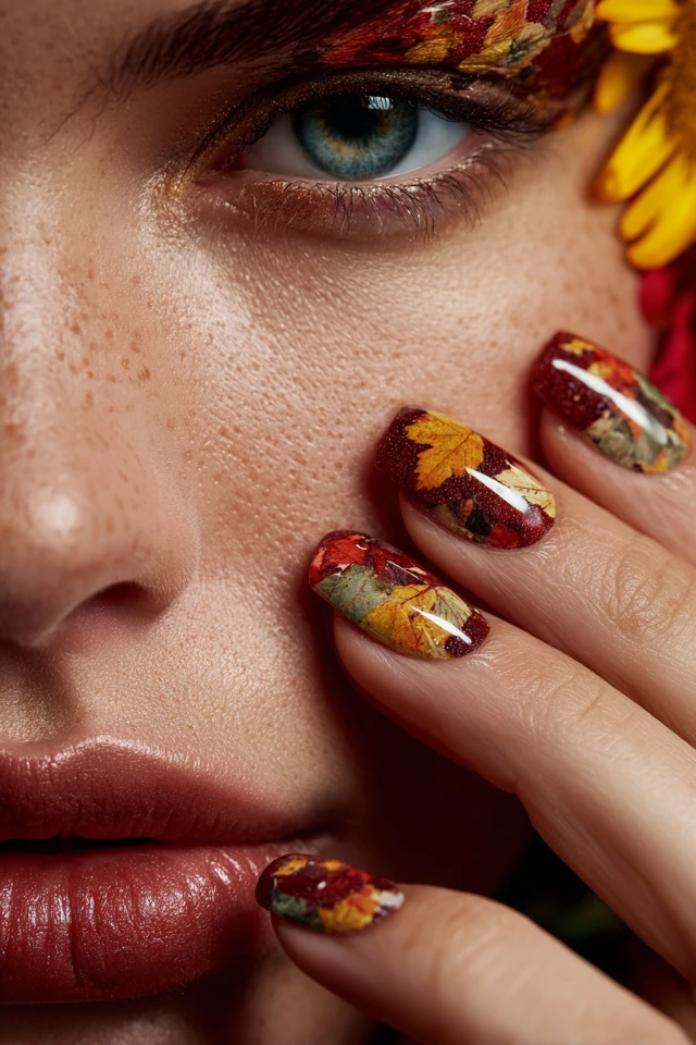 Autumn Leaves Nails Inspiration
