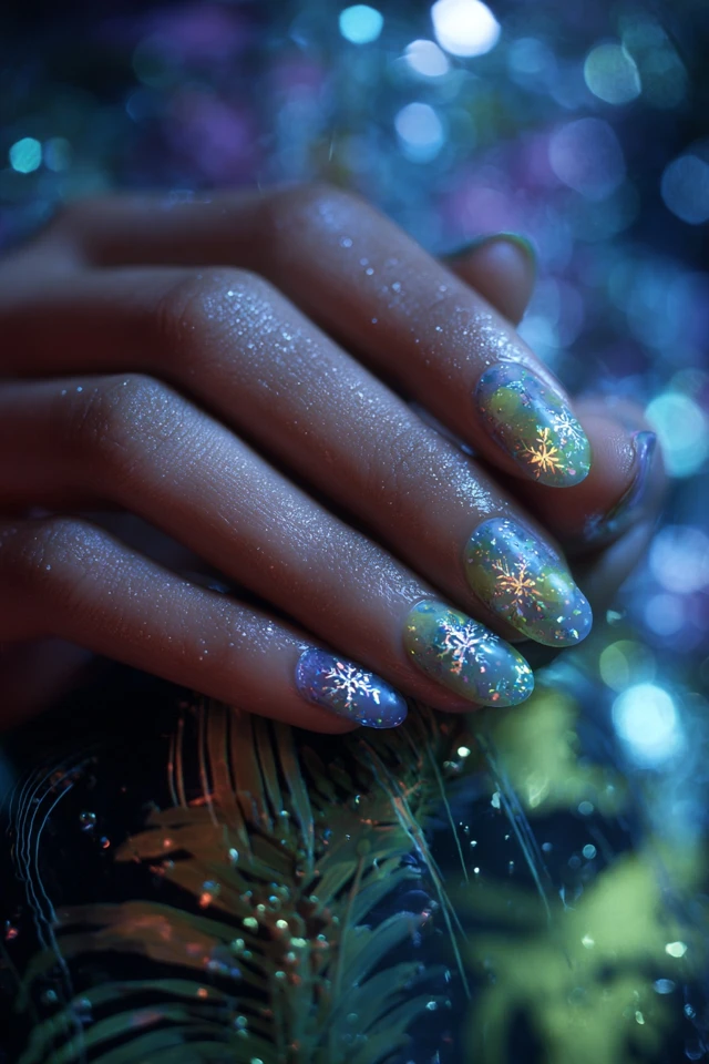 Snowflake Nails Inspiration