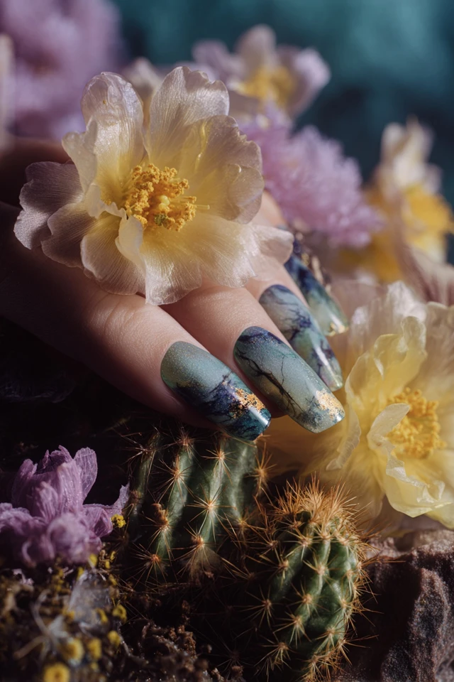 Desert Cactus Nails Inspiration
