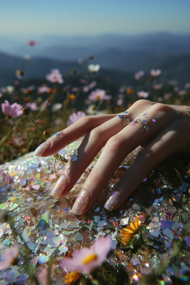 Holographic Prism Nails Inspiration