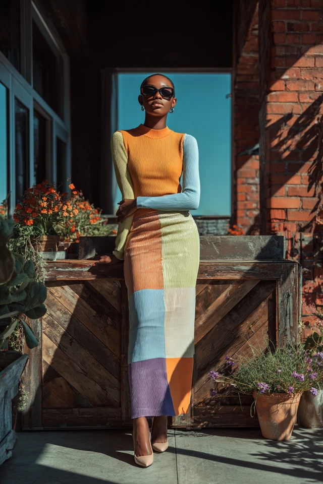 Vintage Knit Cargo Skirts