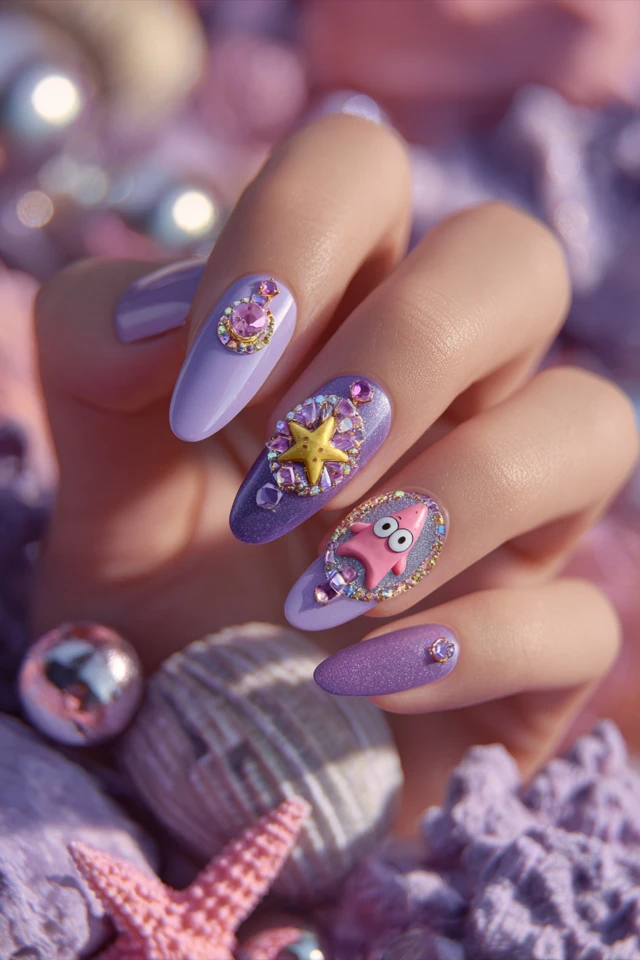Mythic Patrick Star Nails