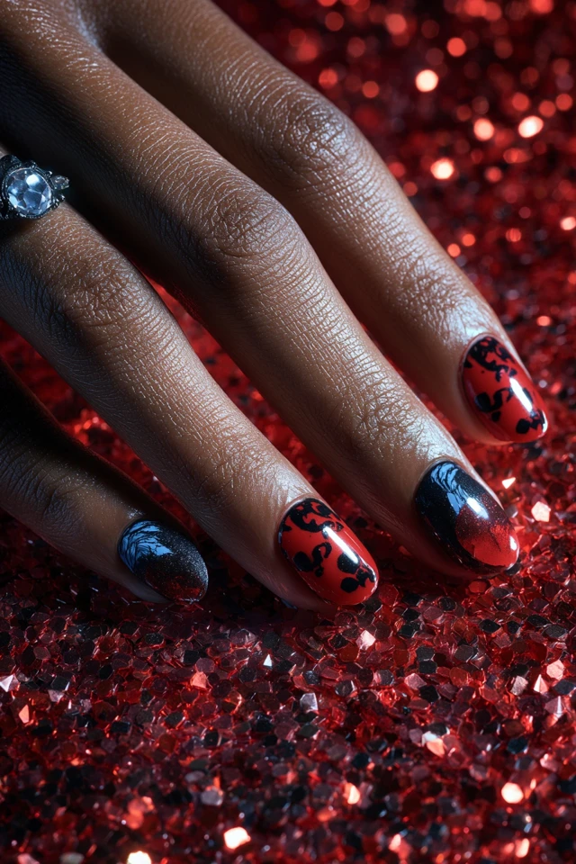 Vivid Stitch Nails