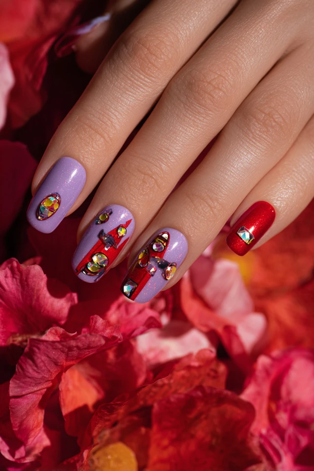 Epic Lightning McQueen Nails