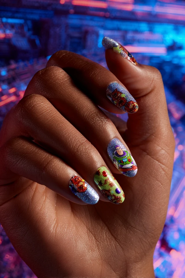 Legendary Buzz Lightyear Nails