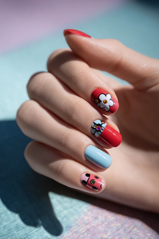 Iconic Mickey Mouse Nails