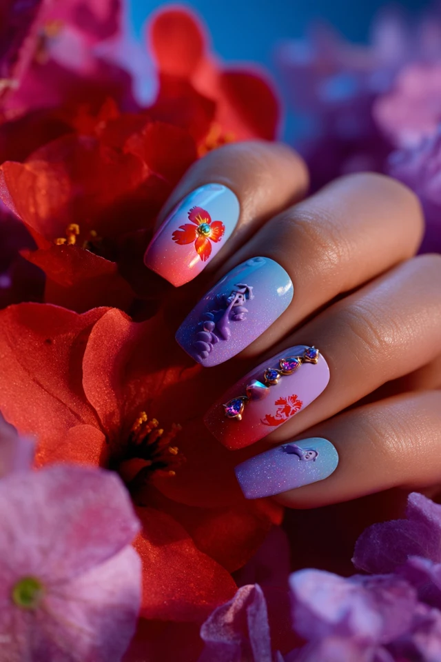 Luxe Moana Nails